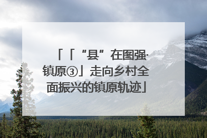 「“县”在图强·镇原③」走向乡村全面振兴的镇原轨迹