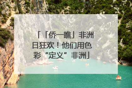 「侨一瞧」非洲日狂欢！他们用色彩“定义”非洲