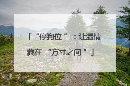 “停狗位 ”：让温情藏在 “方寸之间 ”