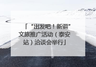 “出发吧！新疆”文旅推广活动（泰安站）洽谈会举行