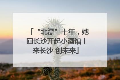 “北漂”十年，她回长沙开起小酒馆丨来长沙 创未来