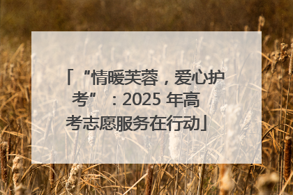 “情暖芙蓉，爱心护考”：2025 年高考志愿服务在行动
