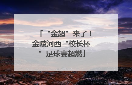 “金超”来了！金陵河西“校长杯”足球赛超燃