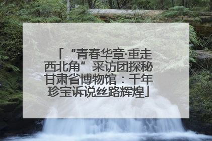 “青春华章·重走西北角”采访团探秘甘肃省博物馆：千年珍宝诉说丝路辉煌