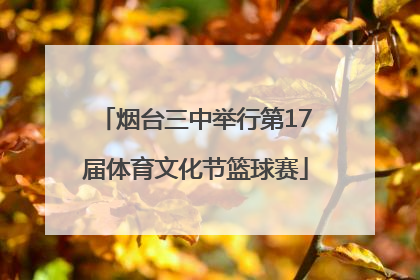 烟台三中举行第17届体育文化节篮球赛