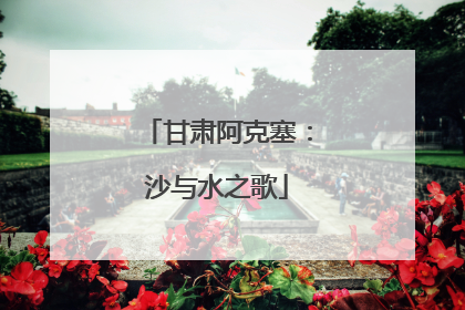 甘肃阿克塞：沙与水之歌