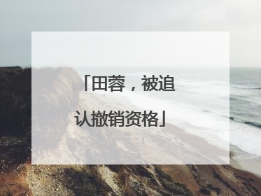 田蓉，被追认撤销资格