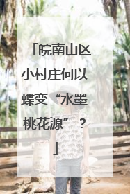 皖南山区小村庄何以蝶变“水墨桃花源”？