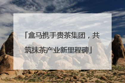 盒马携手贵茶集团，共筑抹茶产业新里程碑