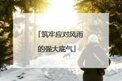 筑牢应对风雨的强大底气