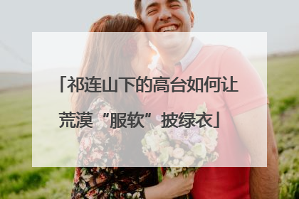 祁连山下的高台如何让荒漠“服软”披绿衣