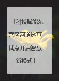 科技赋能东营区河道巡查试点开启智慧新模式