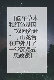 端午草木和红色基因“双向奔赴”，雨花台在户外开了一堂沉浸式思政课