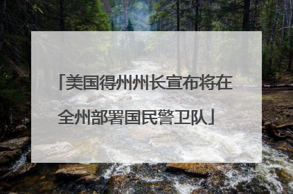 美国得州州长宣布将在全州部署国民警卫队