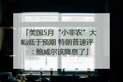 美国5月“小非农”大幅低于预期 特朗普速评：鲍威尔该降息了