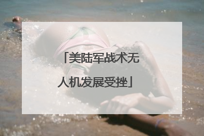 美陆军战术无人机发展受挫