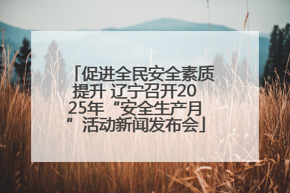 促进全民安全素质提升 辽宁召开2025年“安全生产月”活动新闻发布会