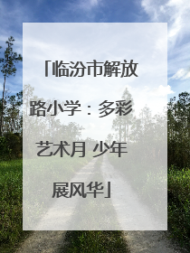 临汾市解放路小学：多彩艺术月 少年展风华