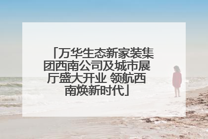 万华生态新家装集团西南公司及城市展厅盛大开业 领航西南焕新时代