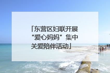 东营区妇联开展“爱心妈妈”集中关爱陪伴活动