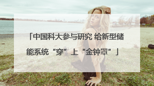 中国科大参与研究 给新型储能系统“穿”上“金钟罩”