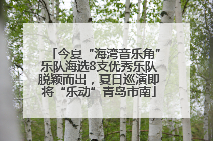 今夏“海湾音乐角”乐队海选8支优秀乐队脱颖而出，夏日巡演即将“乐动”青岛市南