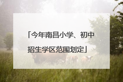 今年南昌小学、初中招生学区范围划定