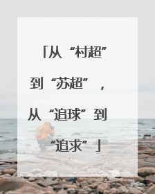 从“村超”到“苏超”，从“追球”到“追求”