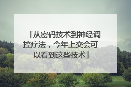 从密码技术到神经调控疗法，今年上交会可以看到这些技术