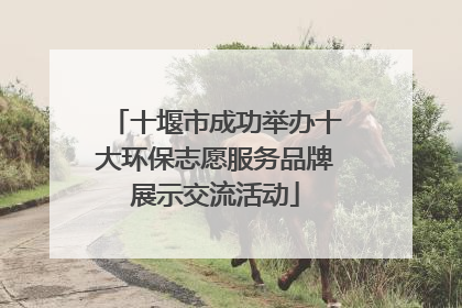 十堰市成功举办十大环保志愿服务品牌展示交流活动