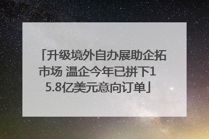 升级境外自办展助企拓市场 温企今年已拼下15.8亿美元意向订单