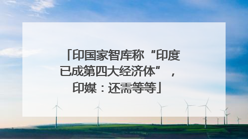 印国家智库称“印度已成第四大经济体”，印媒：还需等等