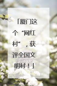 厦门这个“网红村”，获评全国文明村！