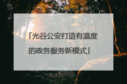 光谷公安打造有温度的政务服务新模式