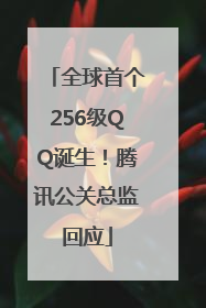 全球首个256级QQ诞生！腾讯公关总监回应