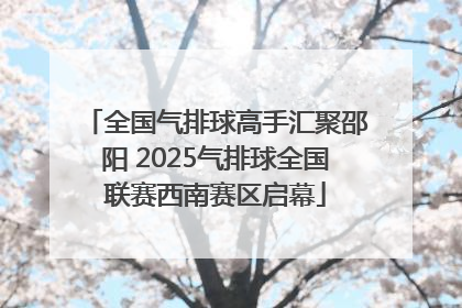 全国气排球高手汇聚邵阳 2025气排球全国联赛西南赛区启幕