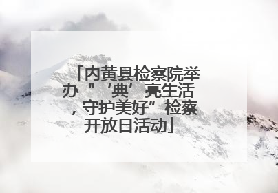 内黄县检察院举办“‘典’亮生活，守护美好”检察开放日活动