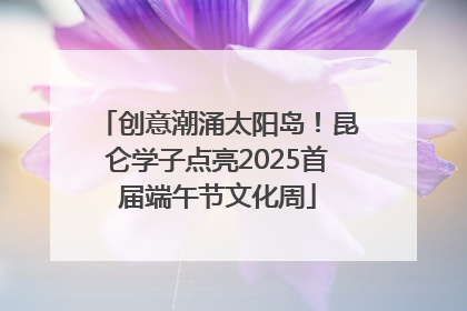 创意潮涌太阳岛！昆仑学子点亮2025首届端午节文化周