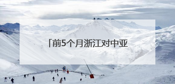 前5个月浙江对中亚五国进出口超200亿元 创历史同期新高