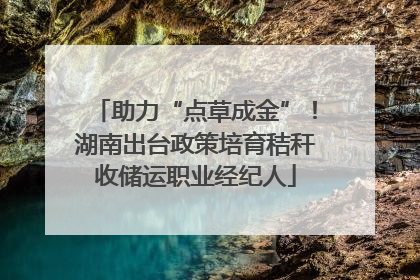 助力“点草成金”！湖南出台政策培育秸秆收储运职业经纪人