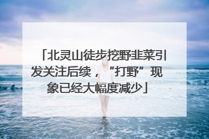 北灵山徒步挖野韭菜引发关注后续，“打野”现象已经大幅度减少