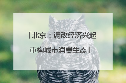 北京：调改经济兴起 重构城市消费生态