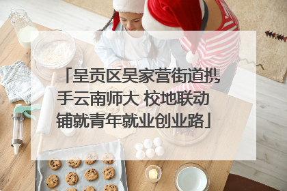 呈贡区吴家营街道携手云南师大 校地联动铺就青年就业创业路