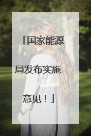 国家能源局发布实施意见！