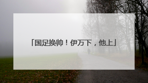 国足换帅！伊万下，他上
