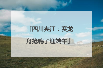 四川夹江：赛龙舟抢鸭子迎端午