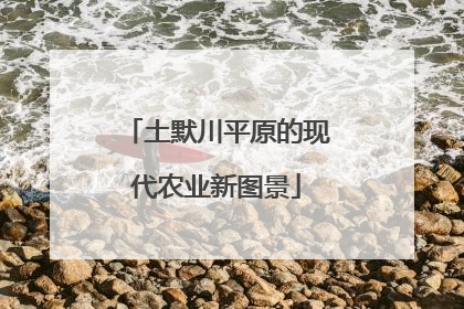 土默川平原的现代农业新图景