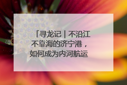 寻龙记｜不沿江不靠海的济宁港，如何成为内河航运的“绝对主力”