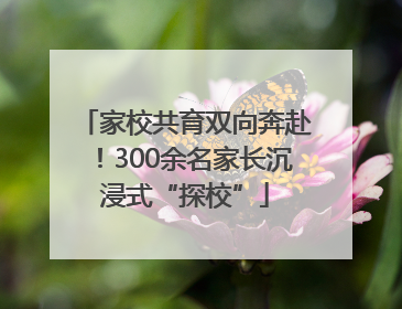 家校共育双向奔赴！300余名家长沉浸式“探校”