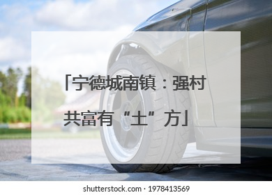 宁德城南镇：强村共富有“土”方
